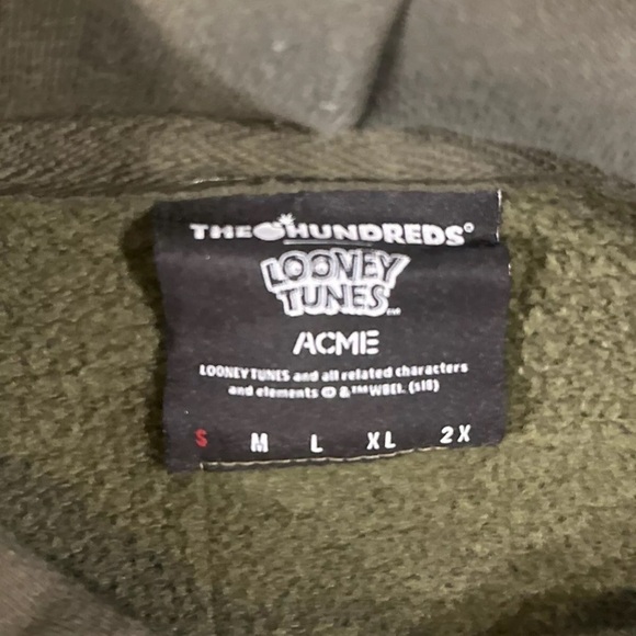 THE HUNDREDS X ACME DYNAMITE Wile E Coyote Road Runner Looney Tunes Hoodie Small - Picture 4 of 6